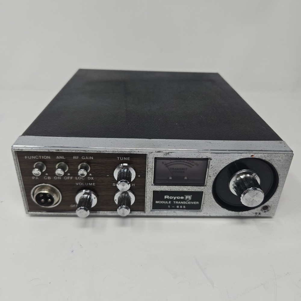 Vintage Royce 1-655 CB Radio 23 Chan. Module Transceiver Woodgrain Japan WORKS